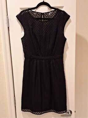 J. Crew - Black Cap-Sleeve Mini Party Dress - 10